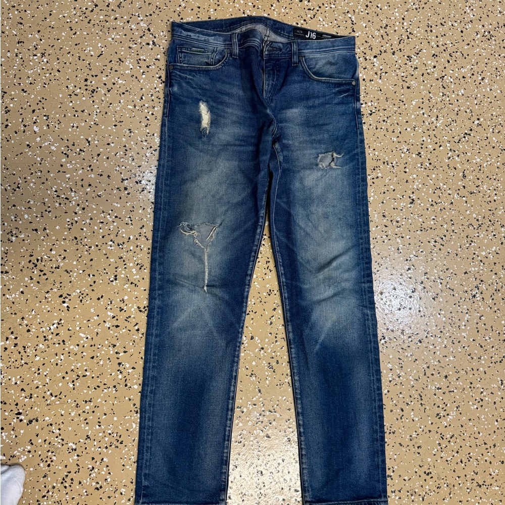 Armani Exchange Dark Blue Skinny Jeans